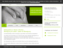 Tablet Screenshot of osteopathie-janaernst.de